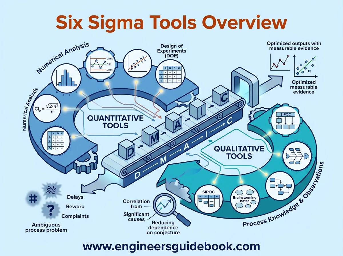 Six sigma tools: 25 tools used in dmaic projects 1 1. Six sigma tools overview