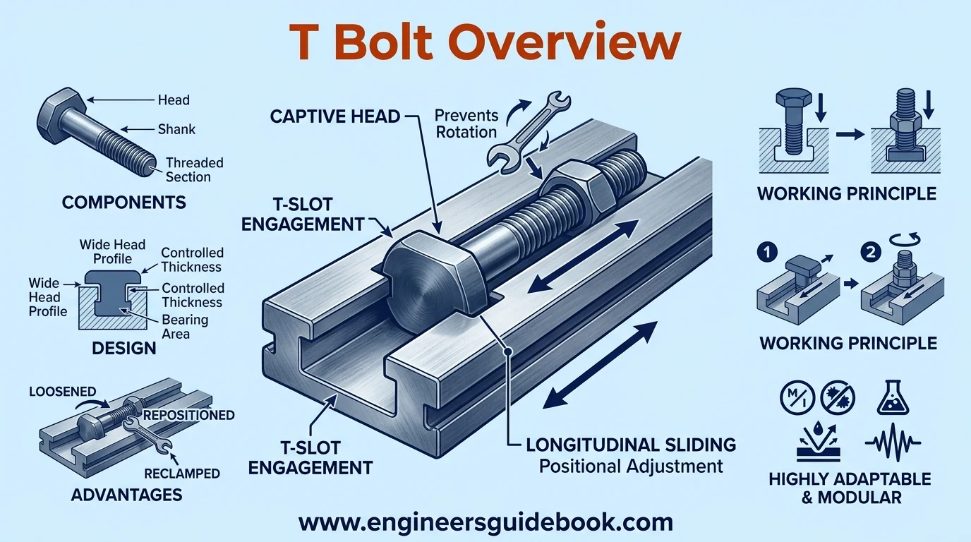 T bolt: types, sizes, and industrial applications 1 1. T bolt overview