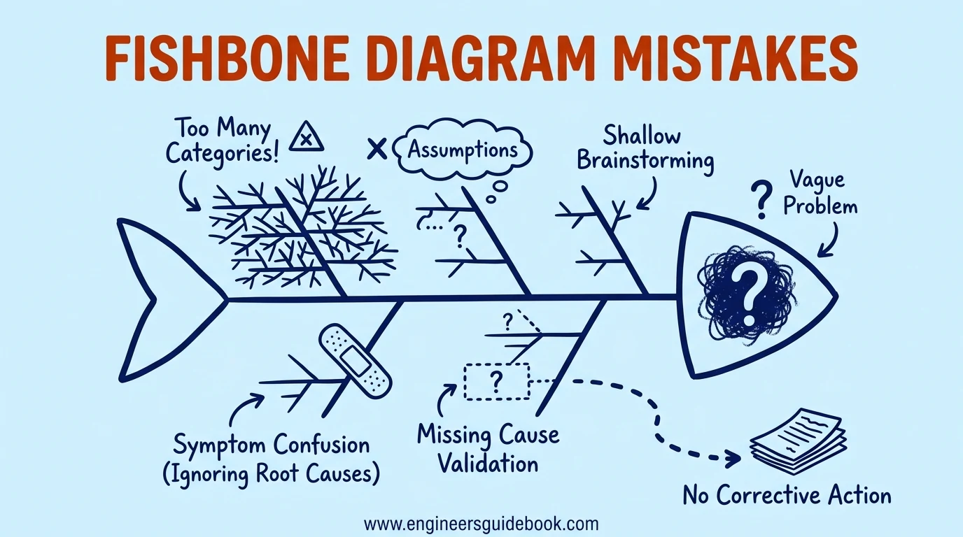 10. Fishbone diagram mistakes
