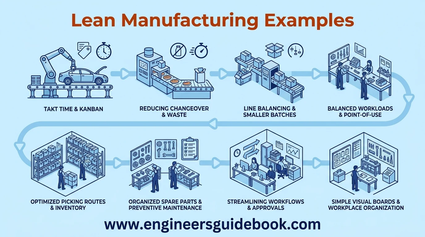 5 principles of lean manufacturing explained with examples 10 10. Lean manufacturing examples