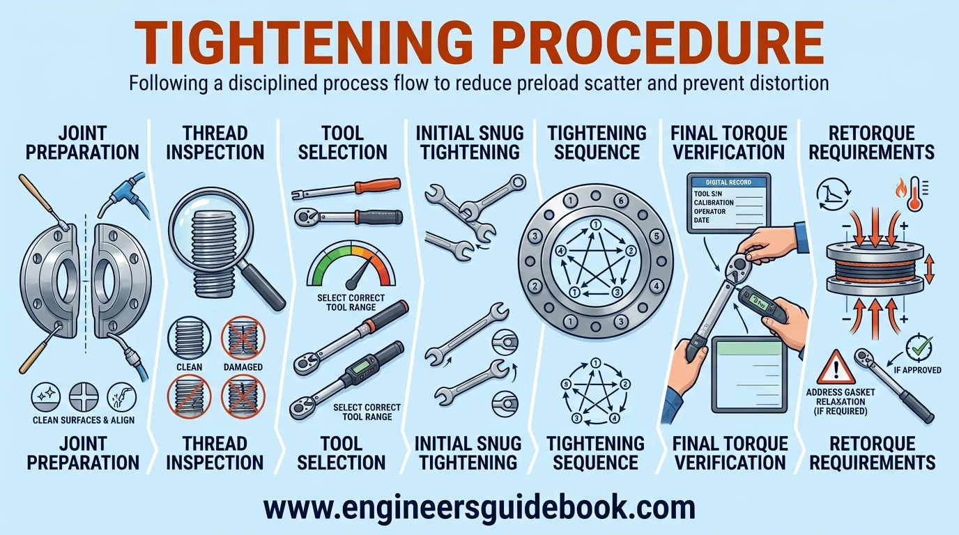 10. Tightening procedure