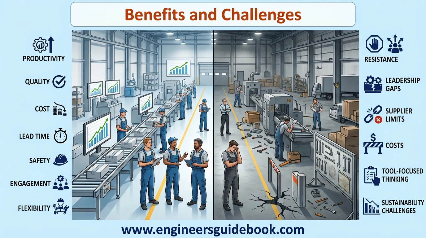 Toyota production system| a complete guide | 10 11. Benefits and challenges