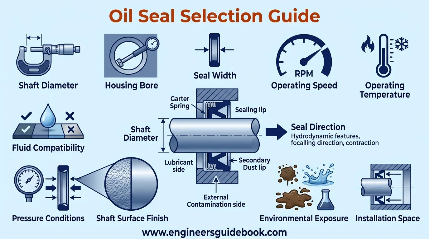 11. Oil seal selection guide
