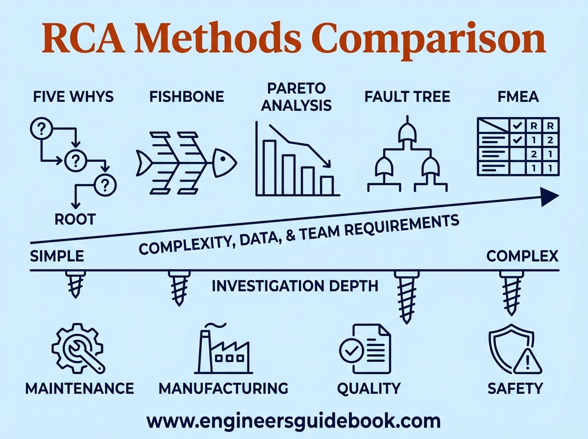 Root cause analysis methods: 10 rca techniques compared 11 11. Rca methods comparison