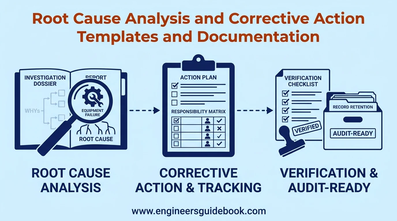 Root cause analysis vs corrective action 11 11. Root cause analysis and corrective action templates and documentation