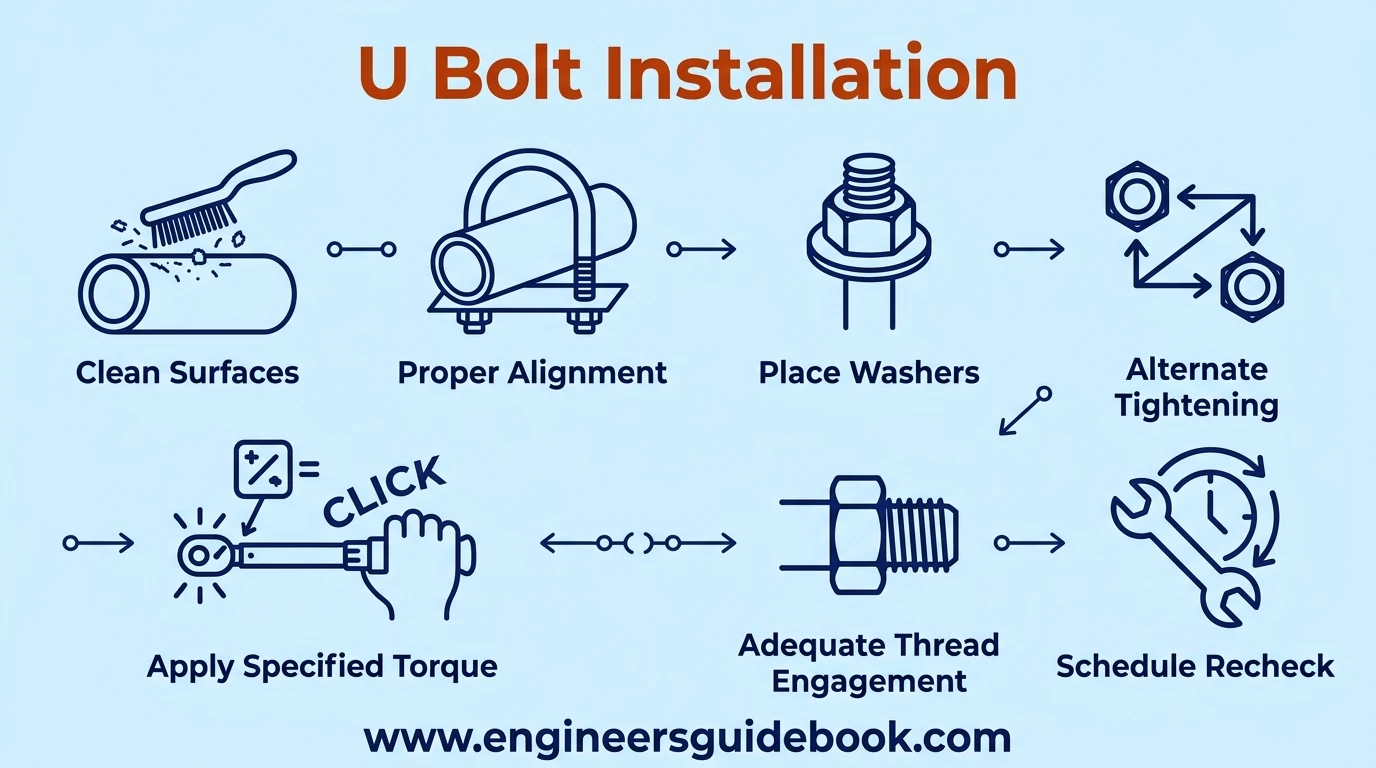 11. U bolt installation