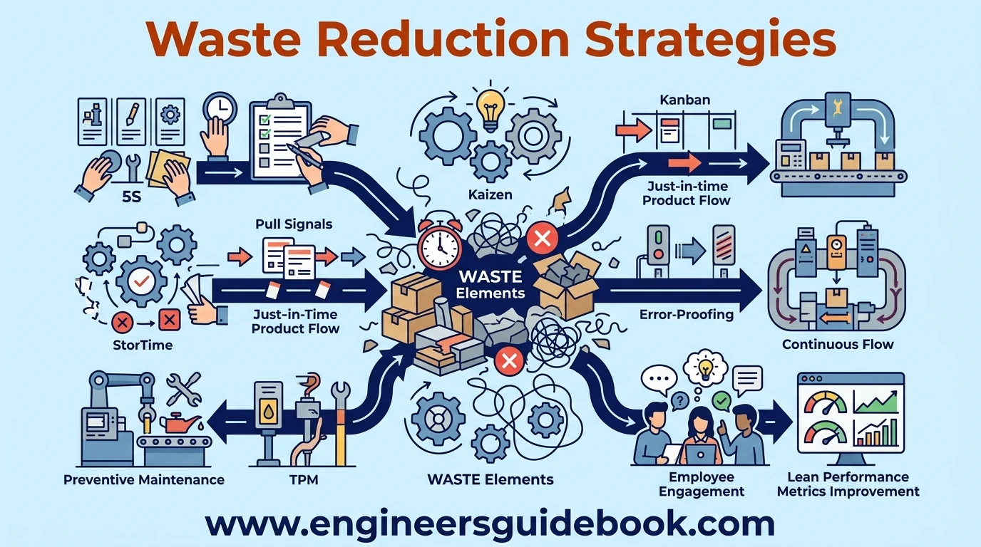8 wastes of lean manufacturing with practical examples 10 11. Waste reduction strategies