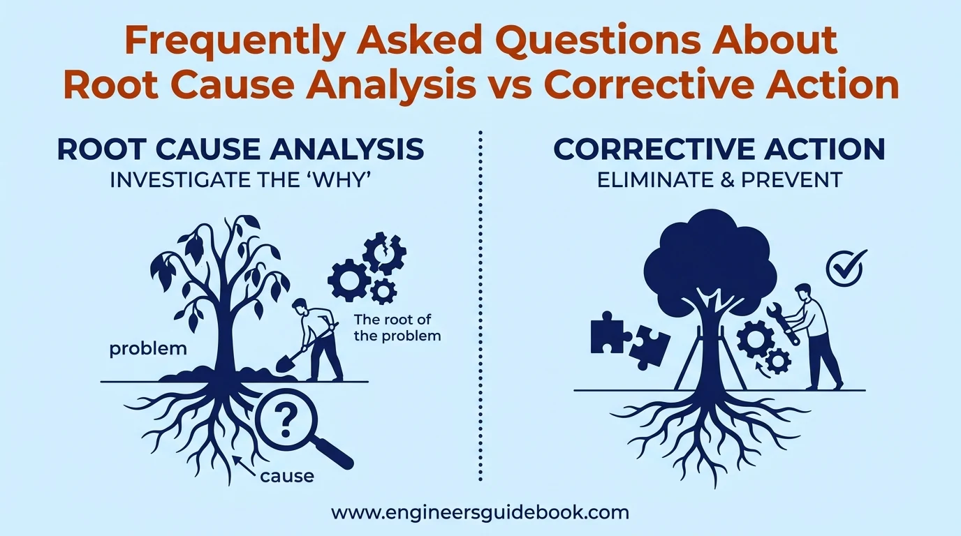 Root cause analysis vs corrective action 12 12. Frequently asked questions about root cause analysis vs corrective action