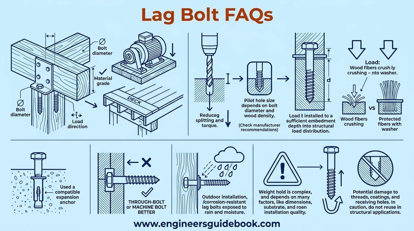Lag bolt: uses, sizes, and installation guide 11 12. Lag bolt faqs