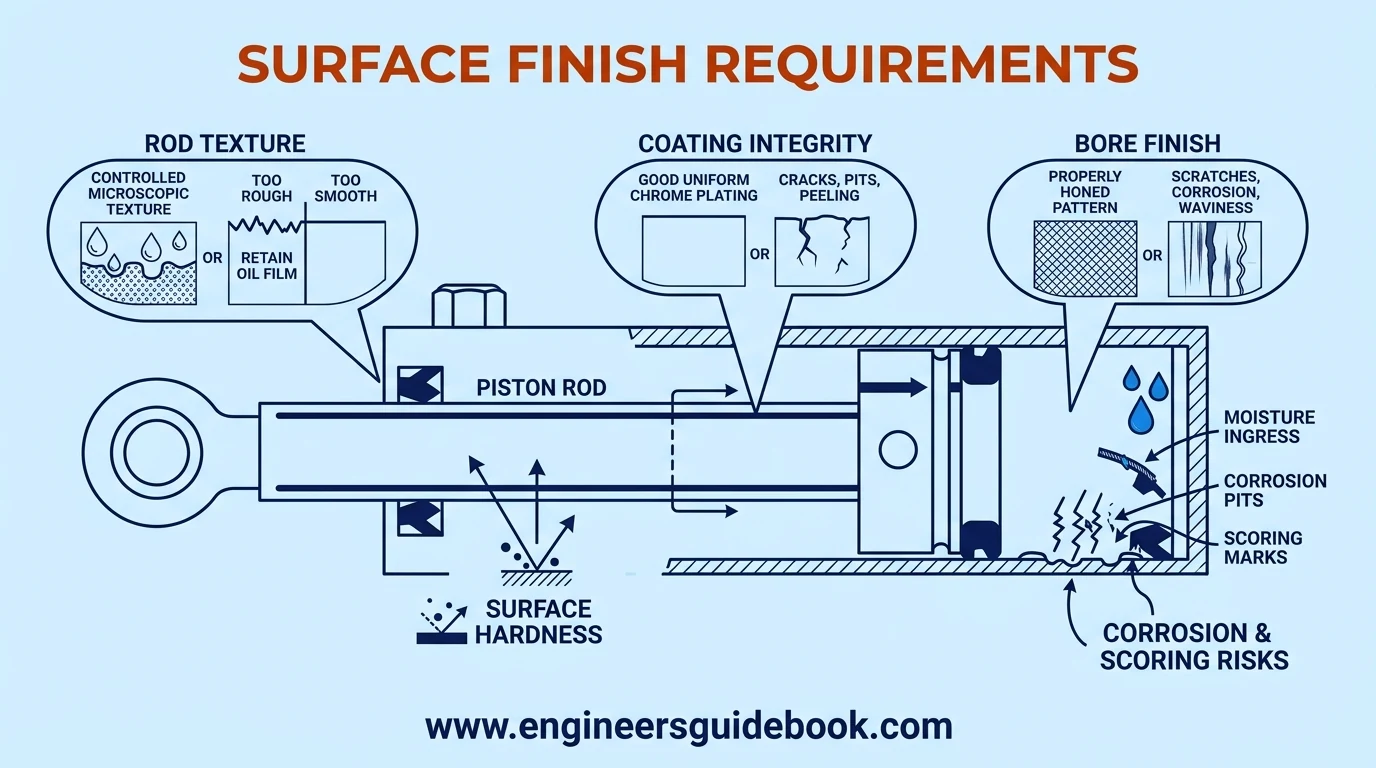 12. Surface finish requirements