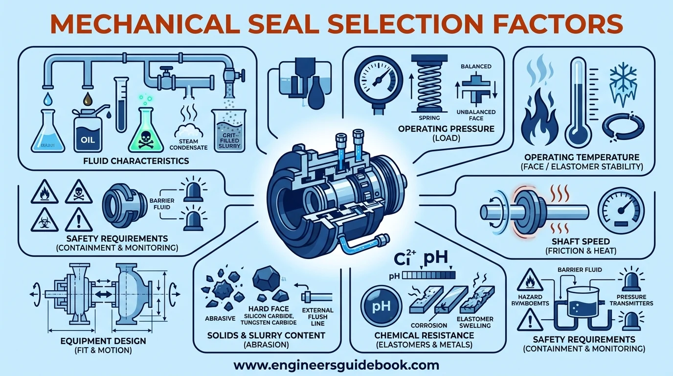 15. Mechanical seal selection factors