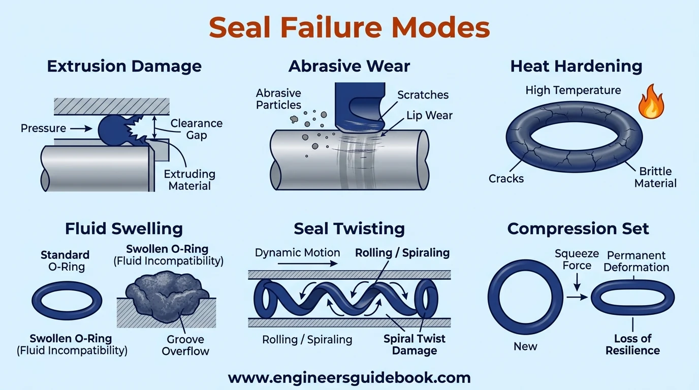 17. Seal failure modes
