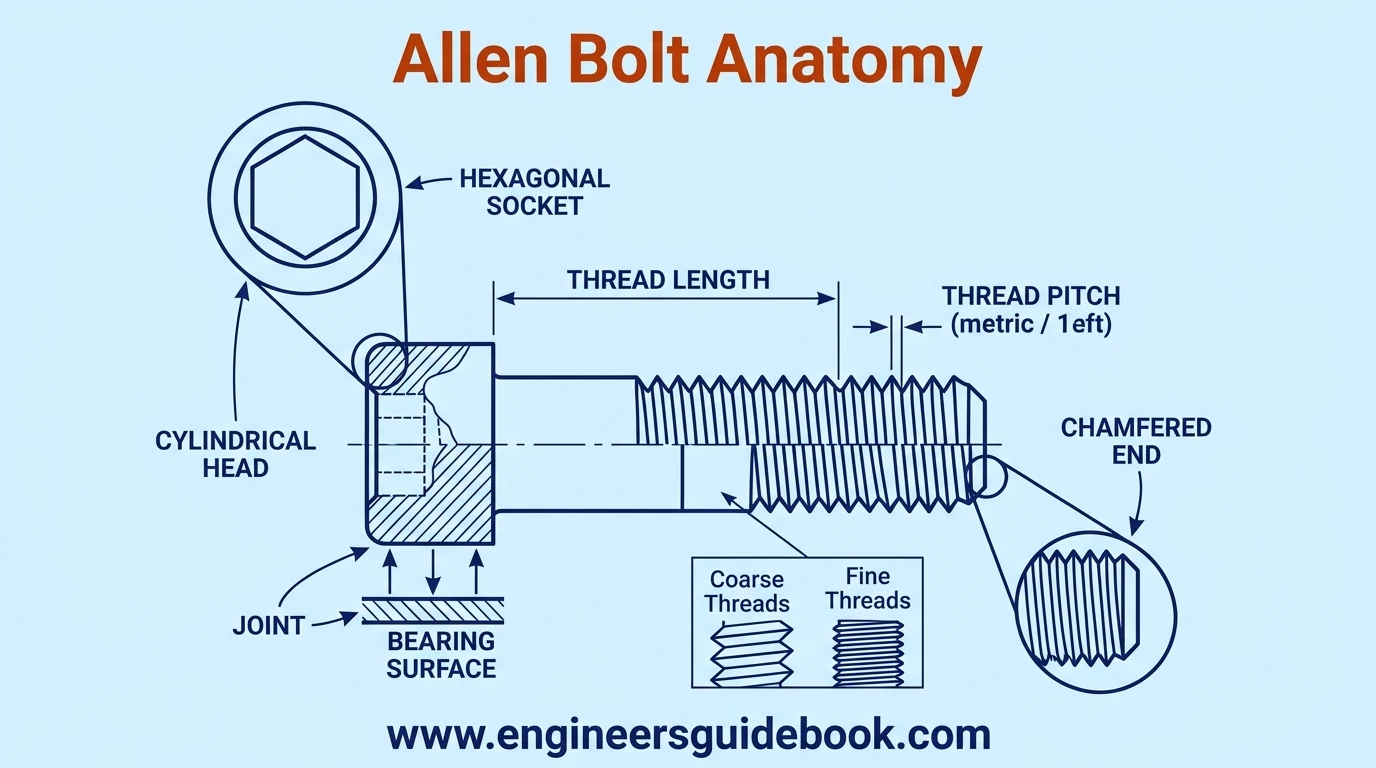 2. Allen bolt anatomy