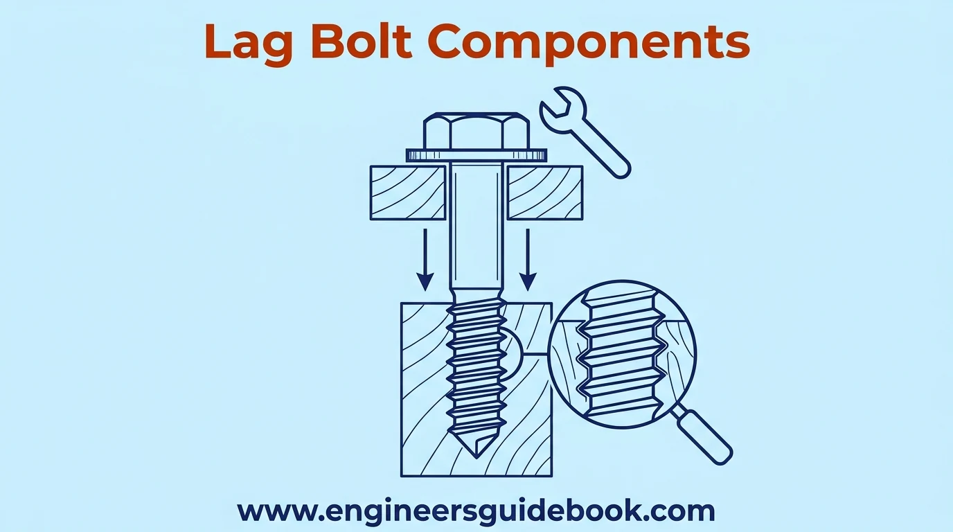 Lag bolt: uses, sizes, and installation guide 1 2. Lag bolt components