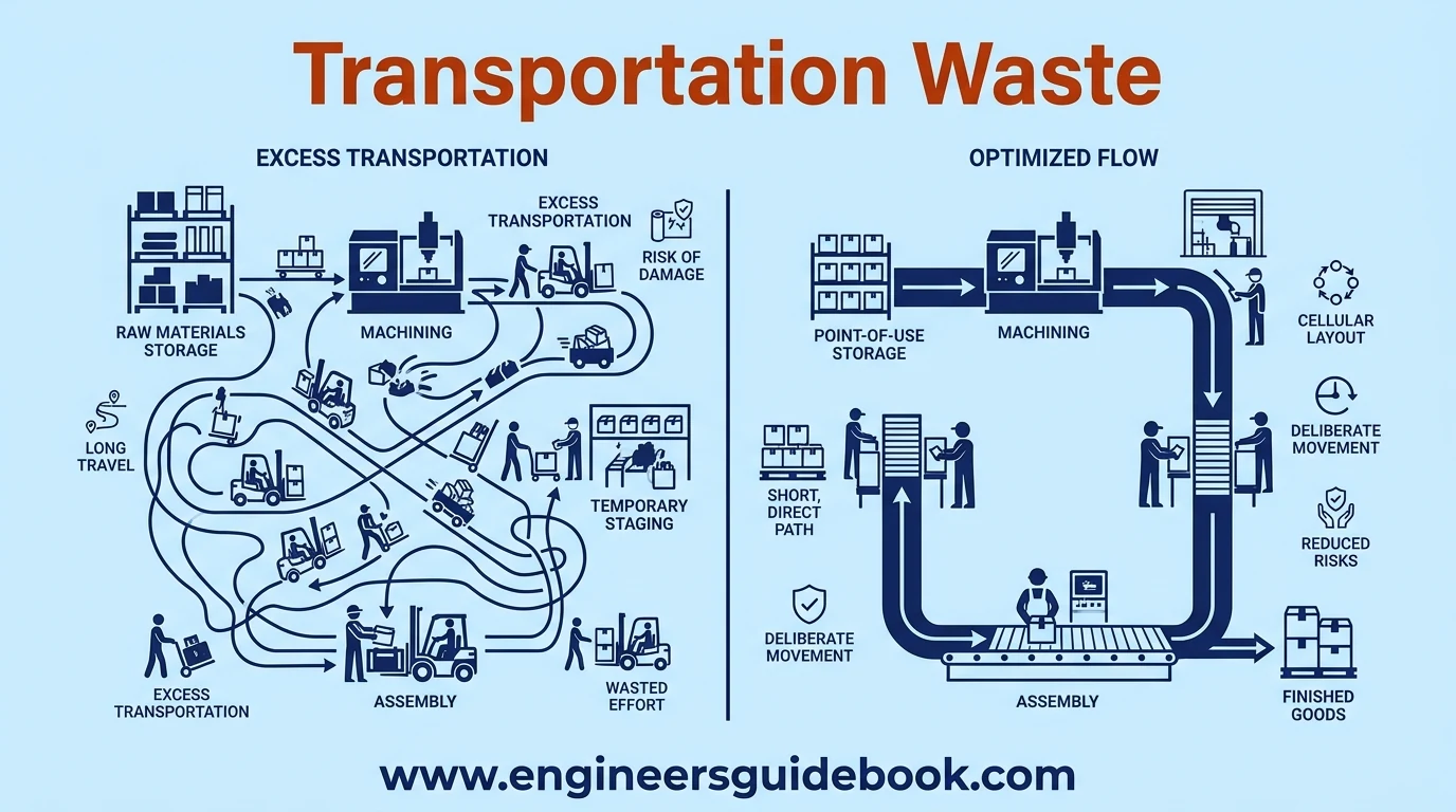 8 wastes of lean manufacturing with practical examples 2 2. Transportation waste