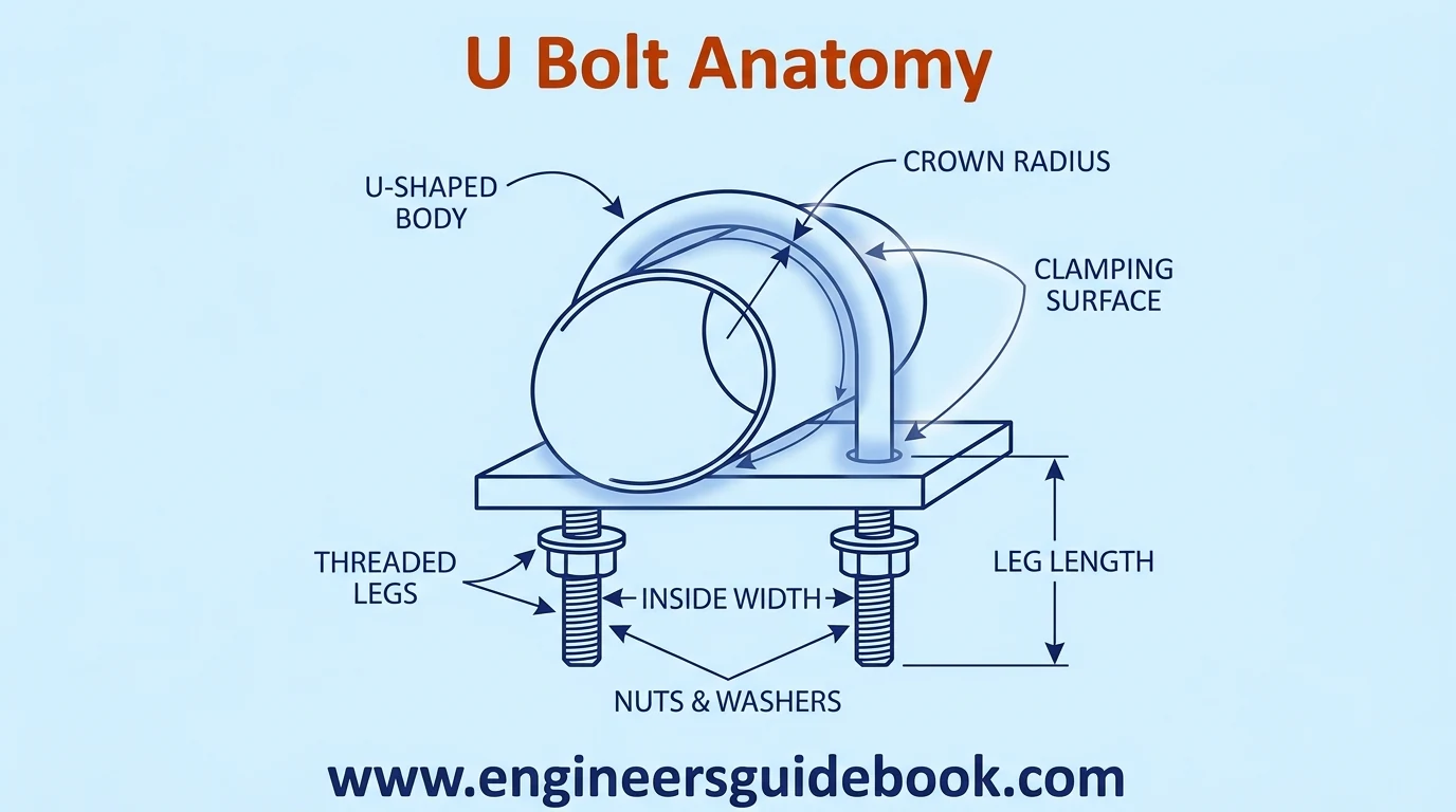 2. U bolt anatomy