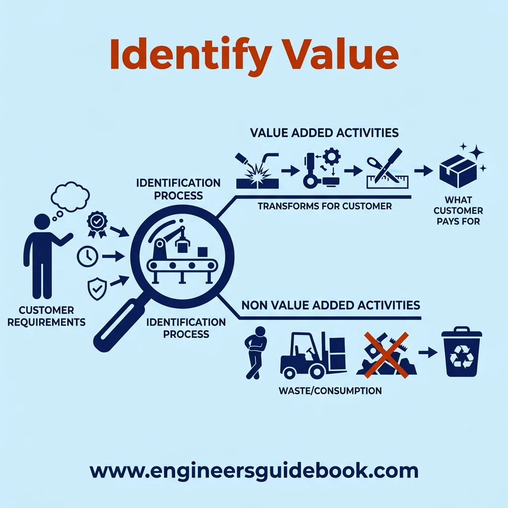 5 principles of lean manufacturing explained with examples 3 3. Identify value