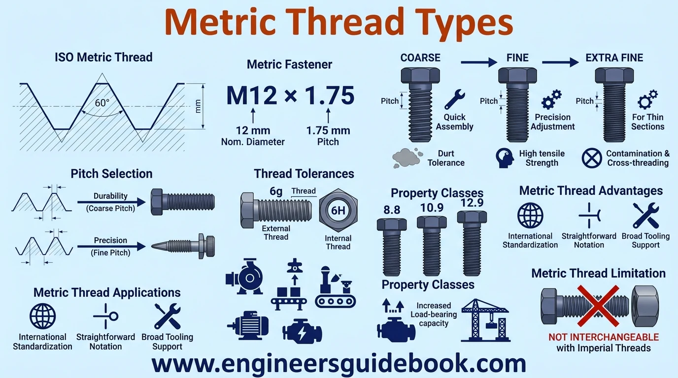 3. Metric thread types
