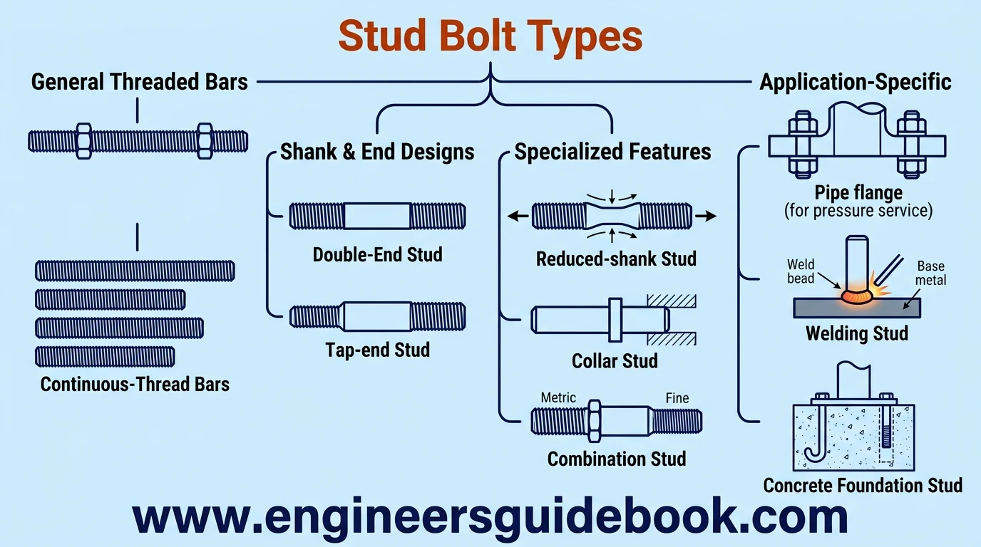 Stud bolt: types, standards, and applications 3 3. Stud bolt types