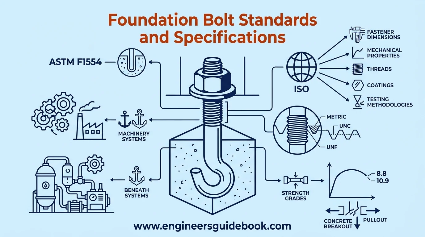 4. Foundation bolt standards and specifications