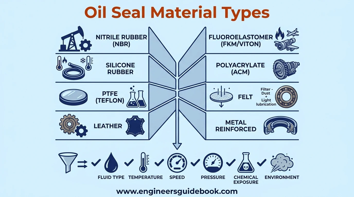 4. Oil seal material types