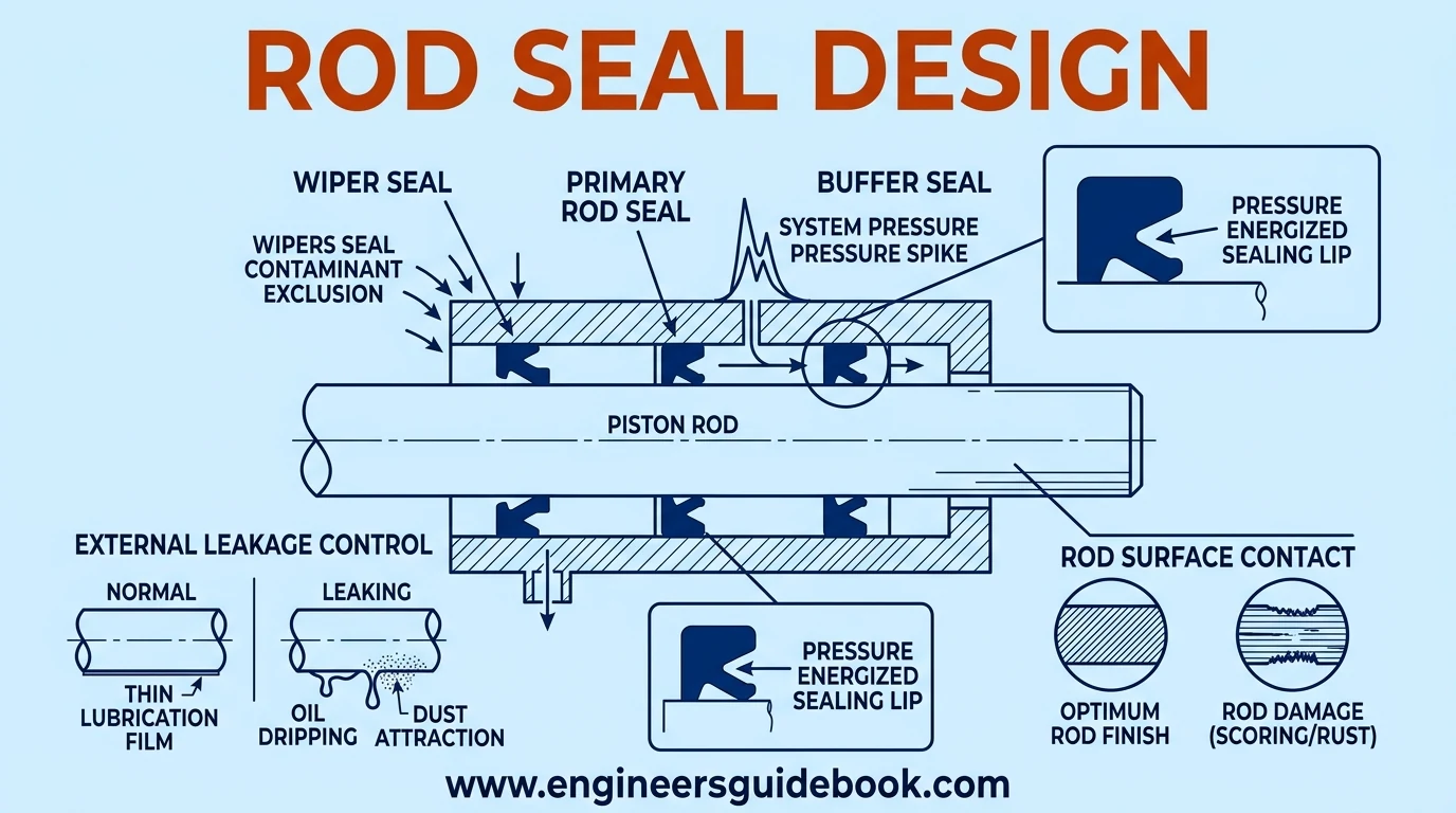 4. Rod seal design