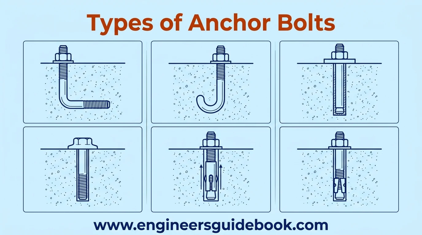 Anchor bolt: types, sizes, and applications 3 4. Types of anchor bolts