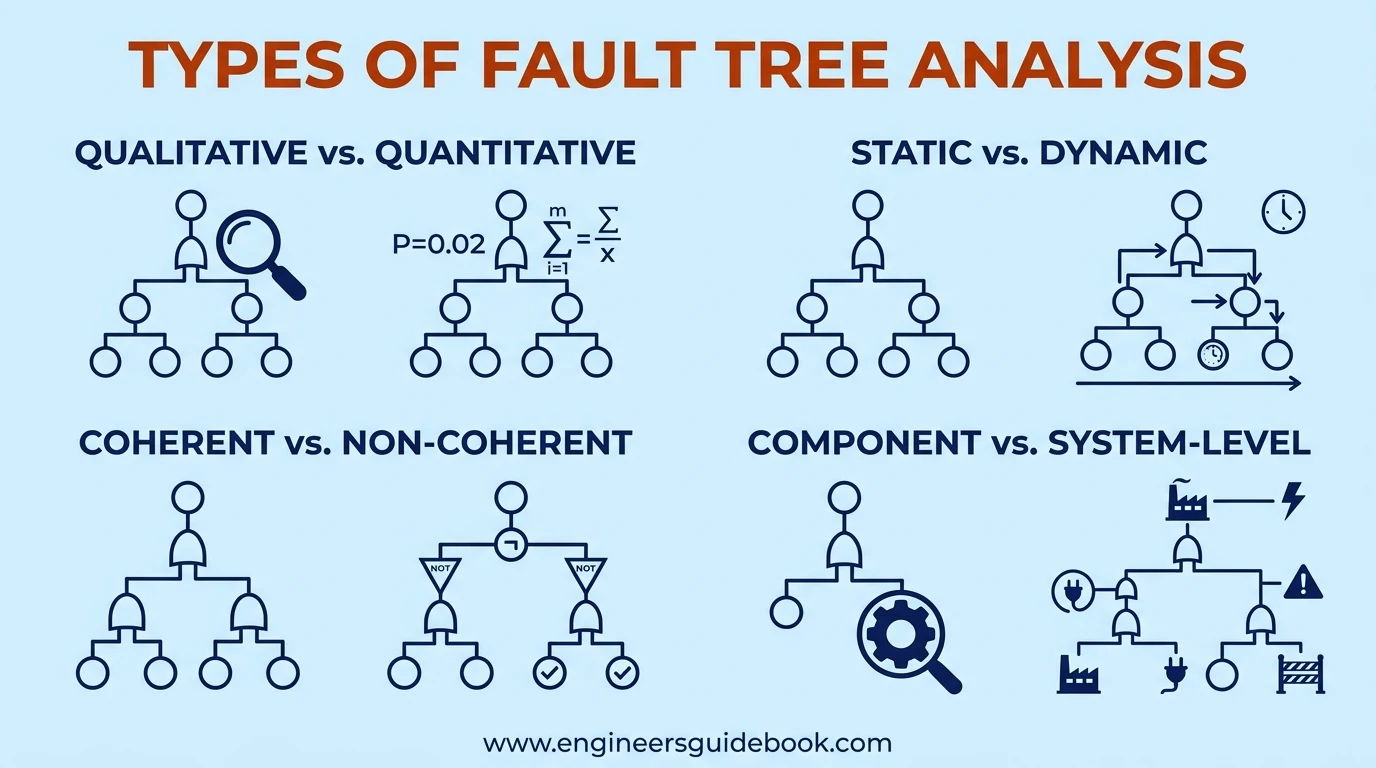 Fault tree analysis: symbols, steps, and example 4 4. Types of fault tree analysis