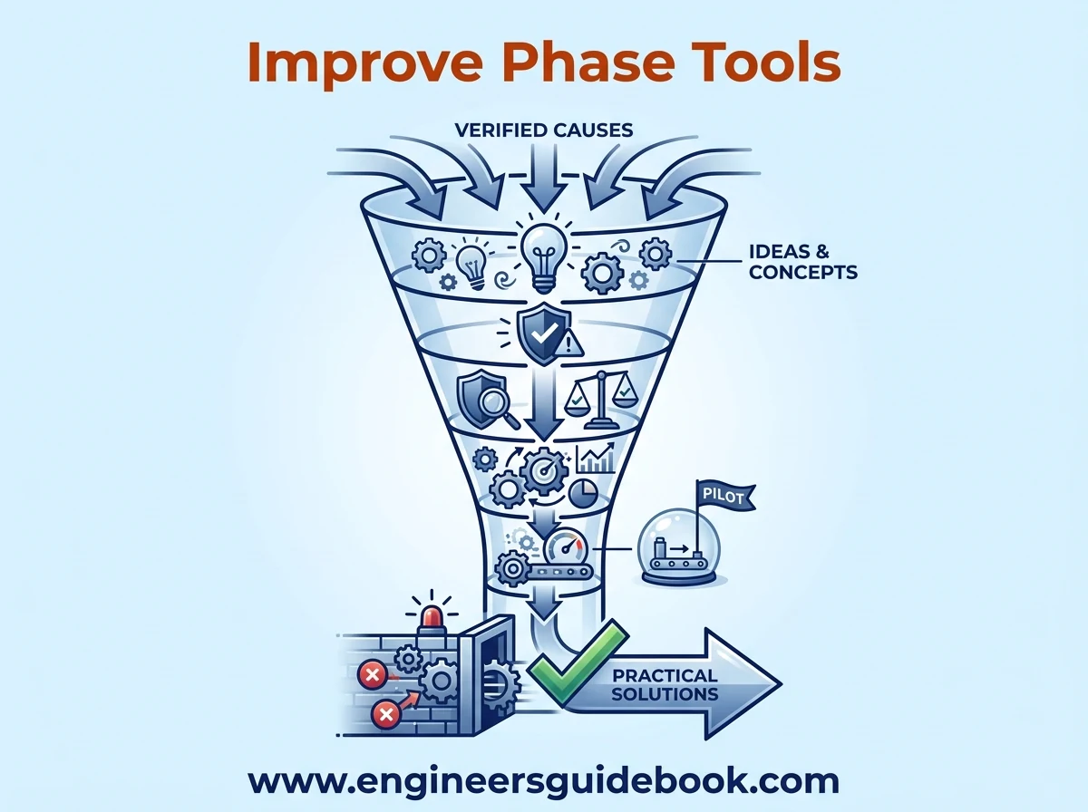 Six sigma tools: 25 tools used in dmaic projects 5 5. Improve phase tools