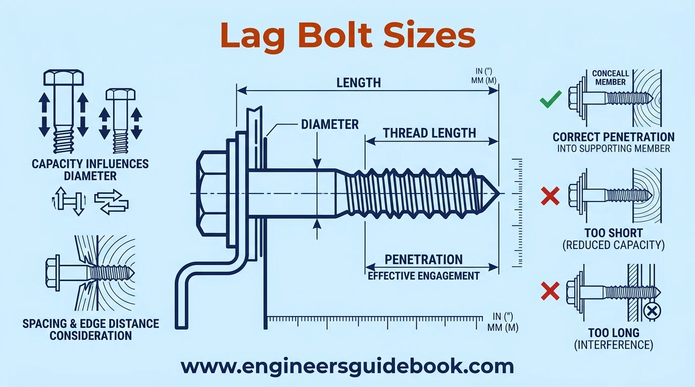 Lag bolt: uses, sizes, and installation guide 4 5. Lag bolt sizes