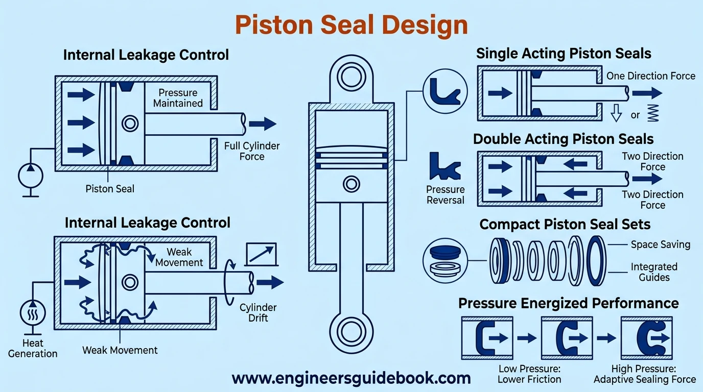 5. Piston seal design