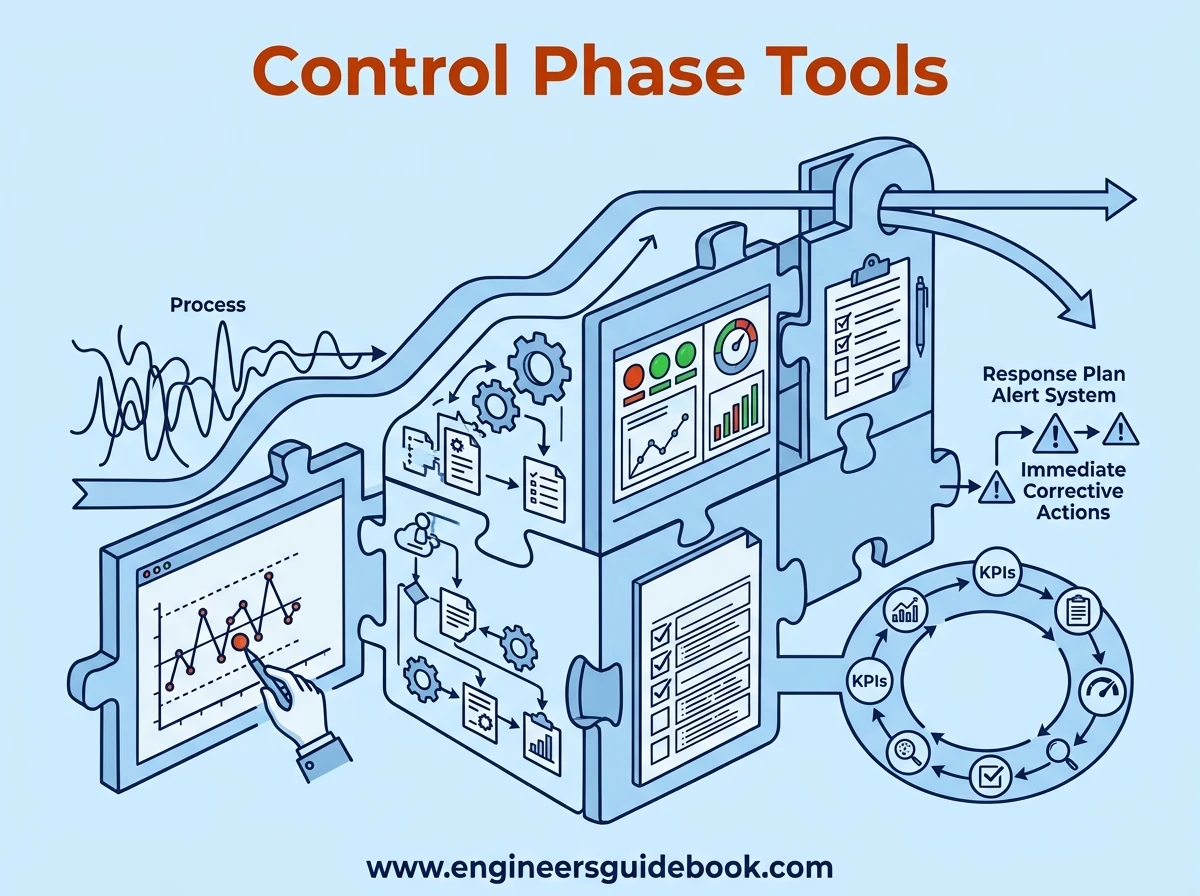 Six sigma tools: 25 tools used in dmaic projects 6 6. Control phase tools