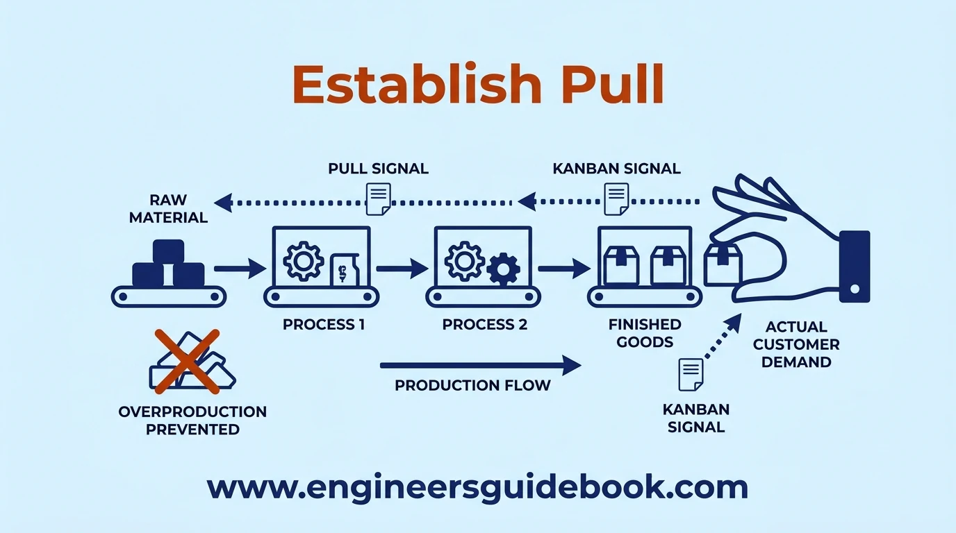 5 principles of lean manufacturing explained with examples 6 6. Establish pull