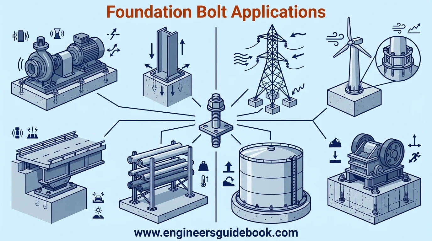 6. Foundation bolt applications
