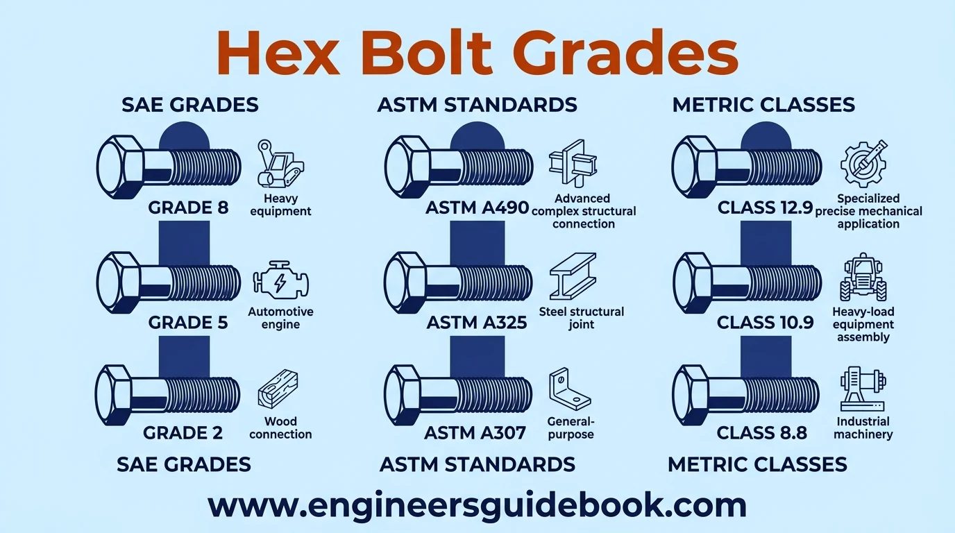 6. Hex bolt grades