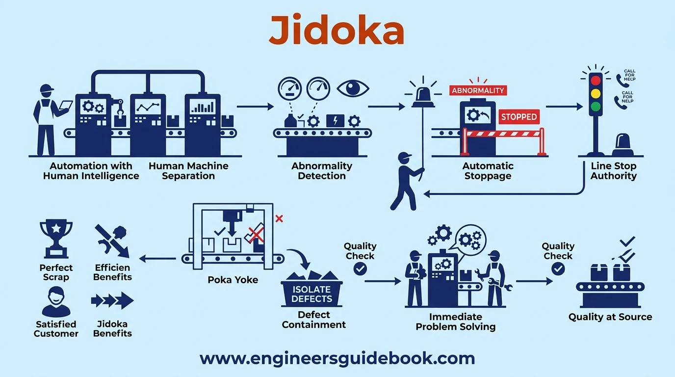 Toyota production system| a complete guide | 5 6. Jidoka