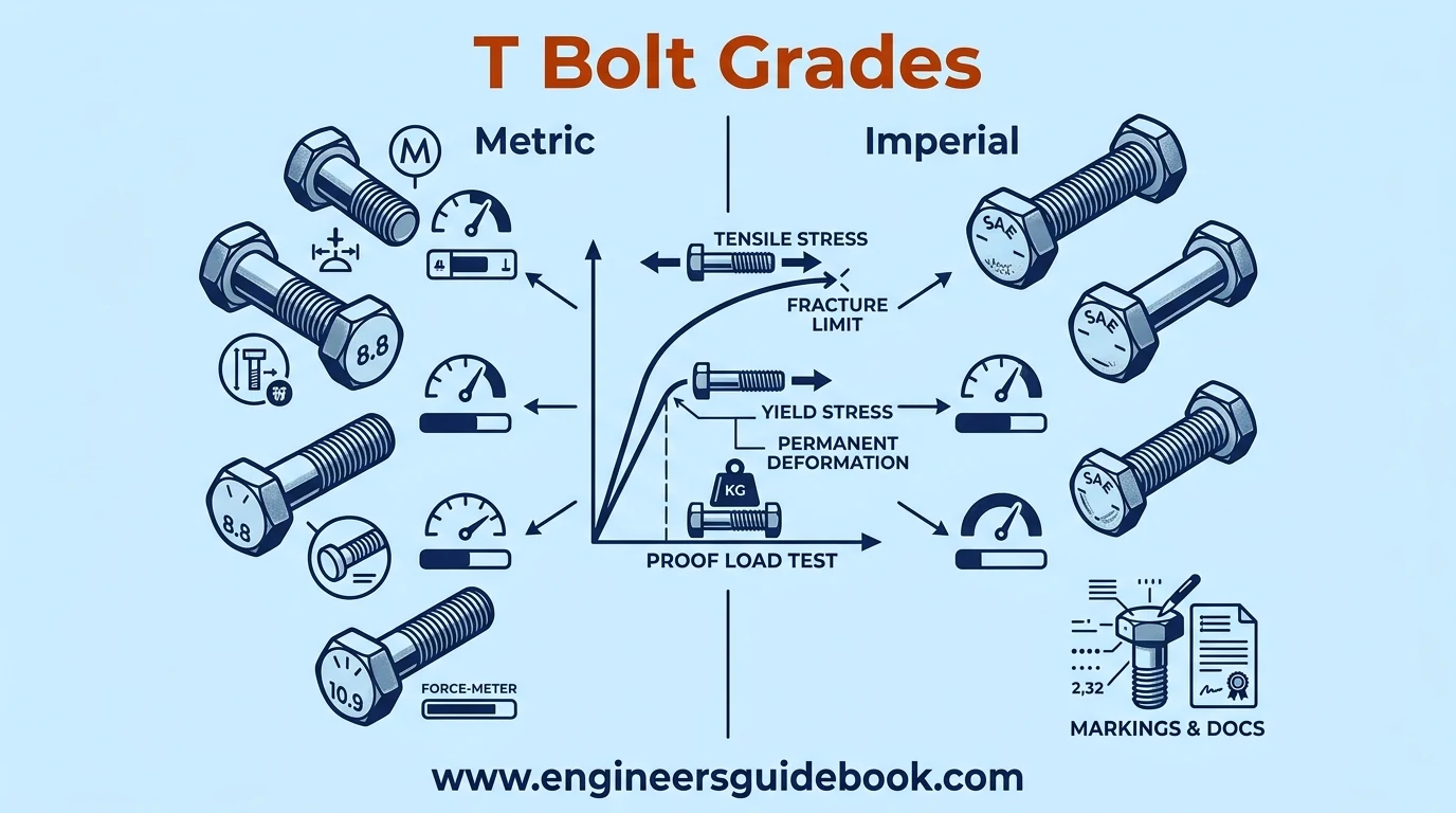 T bolt: types, sizes, and industrial applications 6 6. T bolt grades