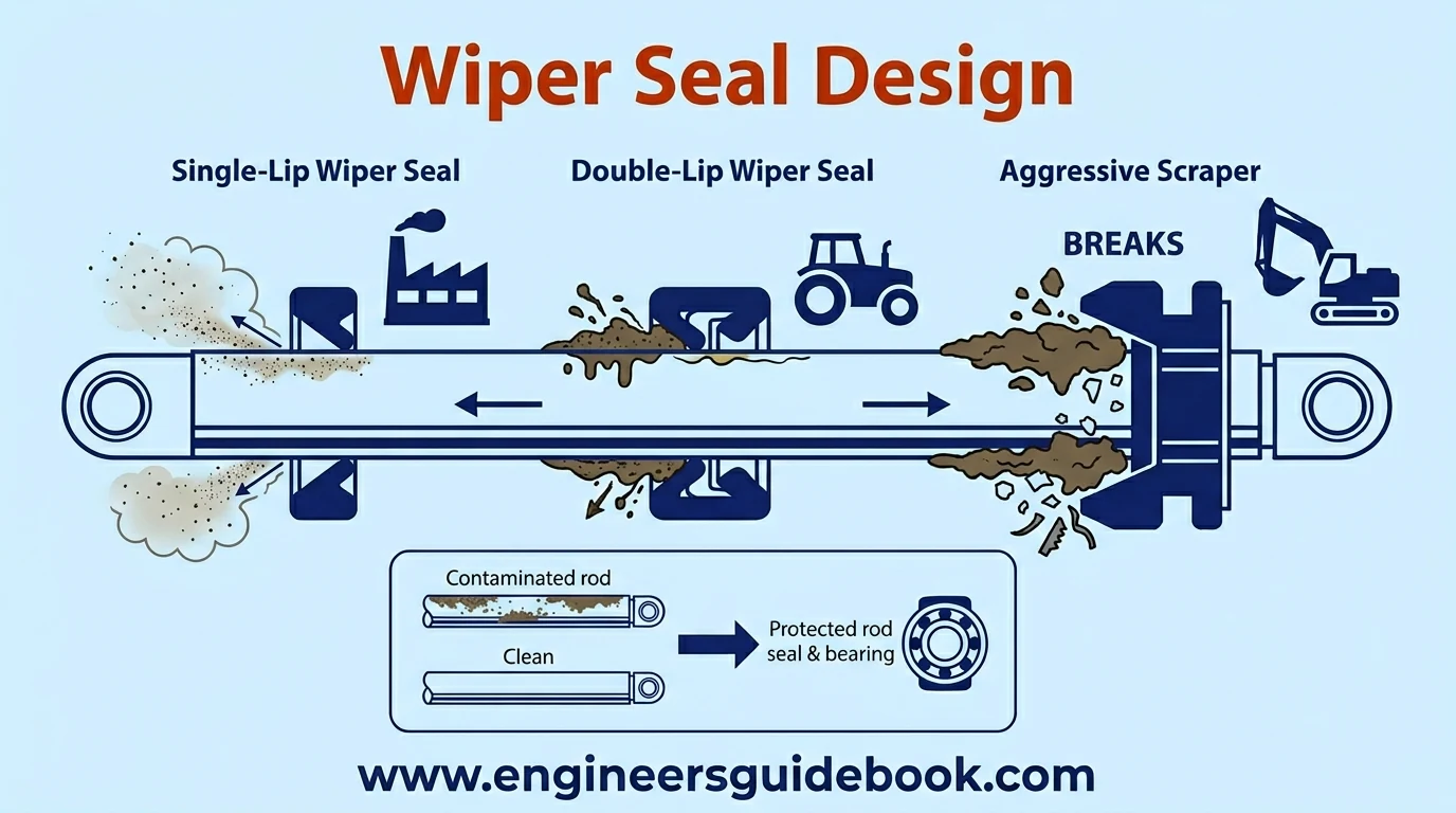 6. Wiper seal design