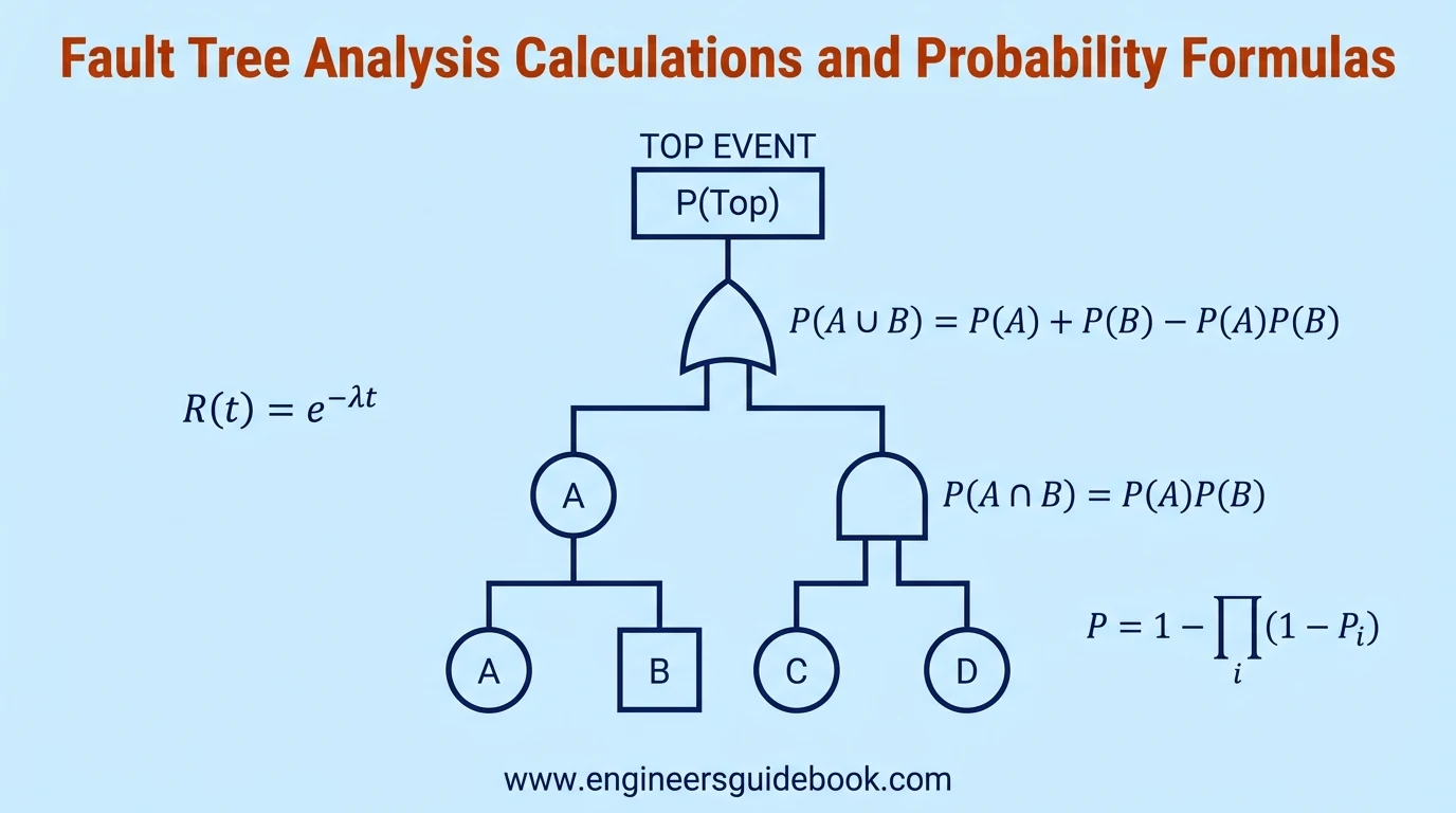 Fault tree analysis: symbols, steps, and example 7 7. Fault tree analysis calculations and probability formulas