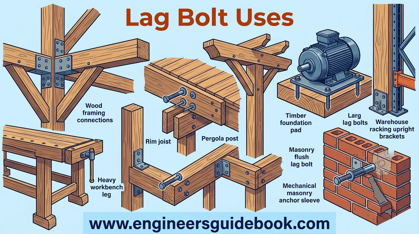 Lag bolt: uses, sizes, and installation guide 6 7. Lag bolt uses