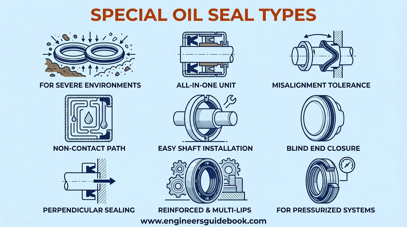 7. Special oil seal types