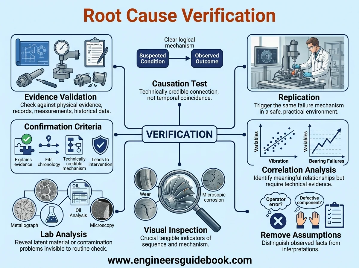 8. Root cause verification