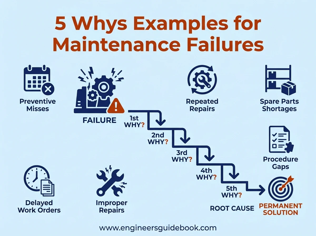 9. 5 whys examples for maintenance failures