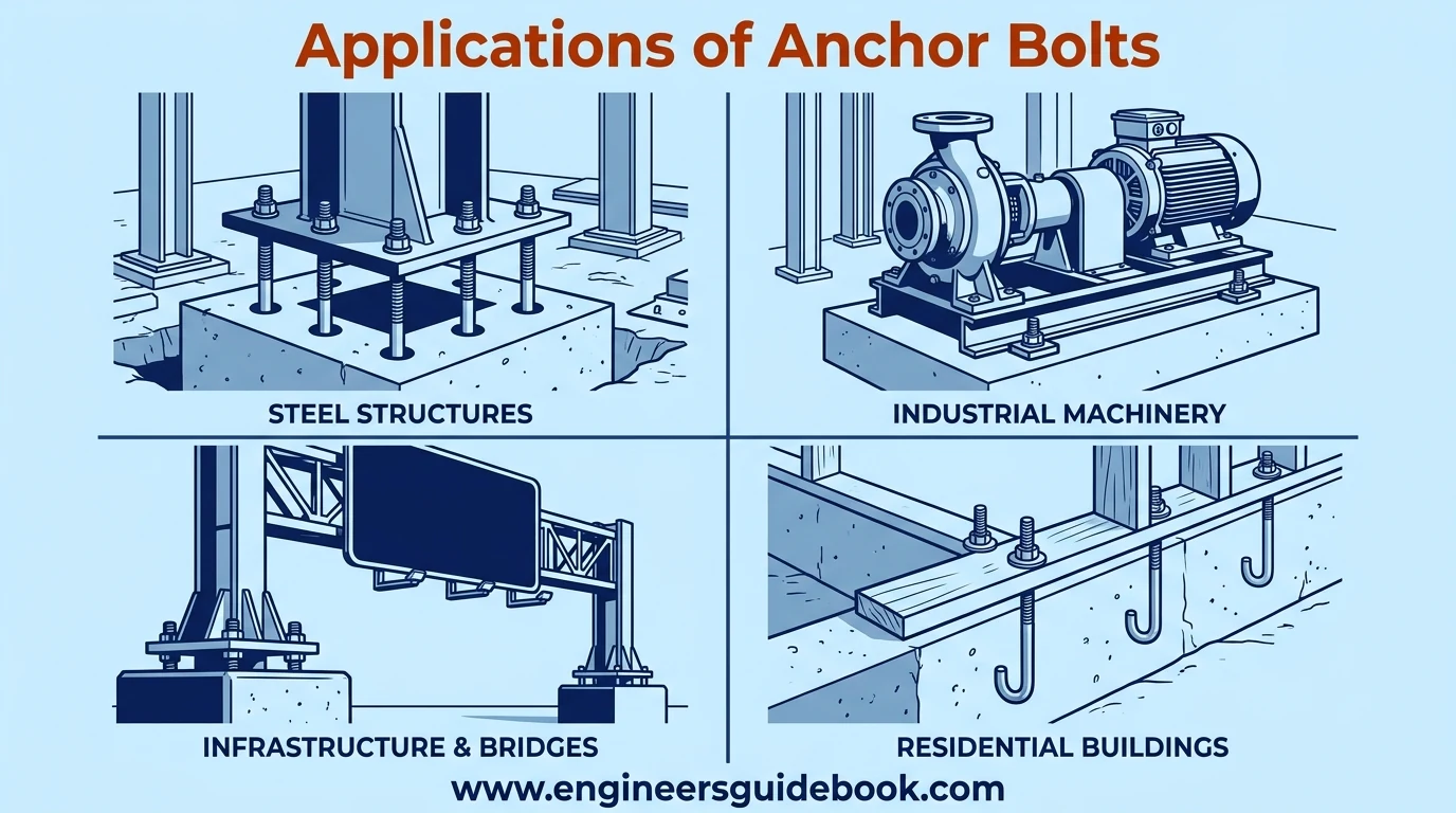 Anchor bolt: types, sizes, and applications 8 9. Applications of anchor bolts
