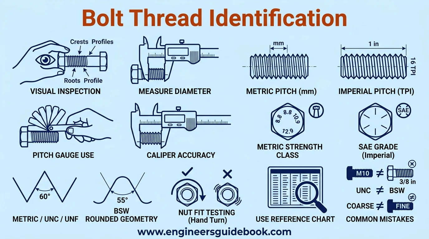 9. Bolt thread identification