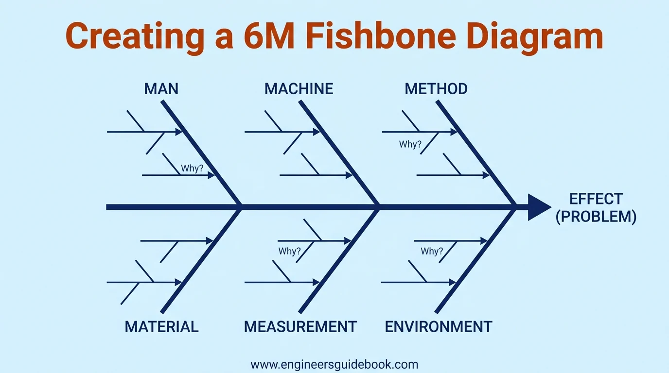 9. Creating a 6m fishbone diagram