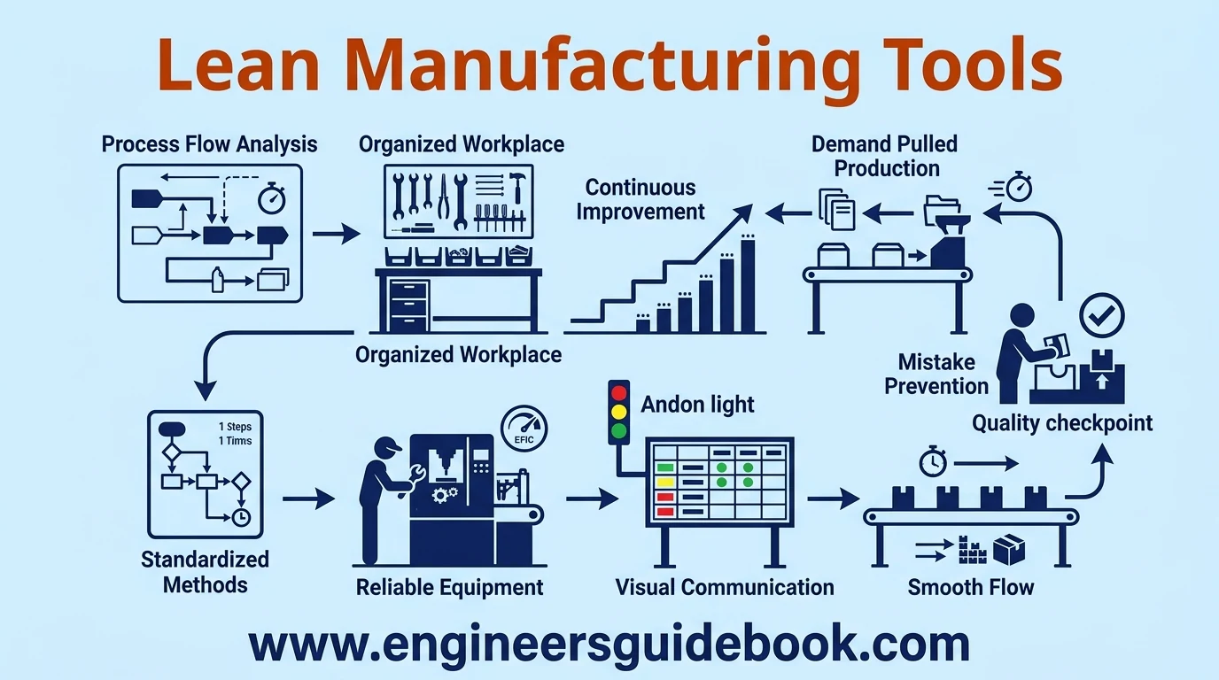 5 principles of lean manufacturing explained with examples 9 9. Lean manufacturing tools