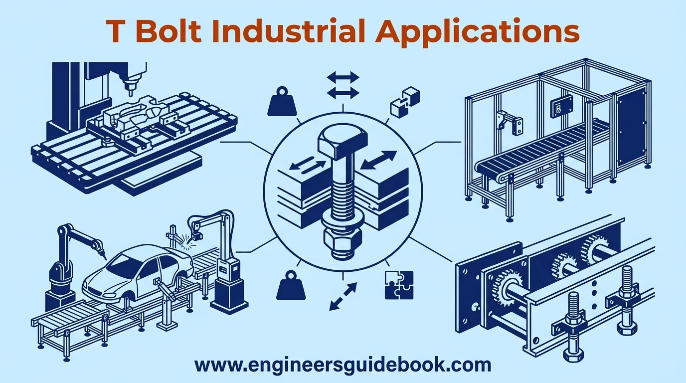 T bolt: types, sizes, and industrial applications 9 9. T bolt industrial applications