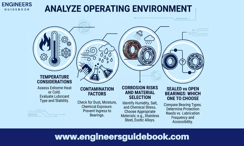 How to choose the right bearing |step-by-step selection guide| 5 Analyze operating environment