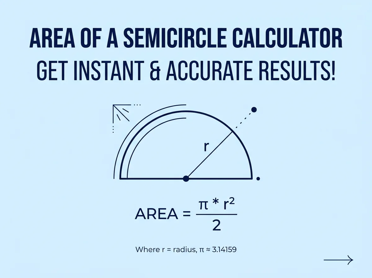 Area of a Semicircle Calculator
